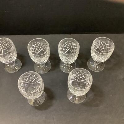 228  Set of Six Waterford Crystal Glasses