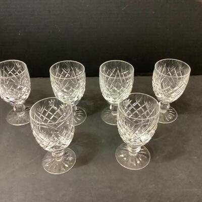 228  Set of Six Waterford Crystal Glasses