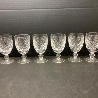 228  Set of Six Waterford Crystal Glasses