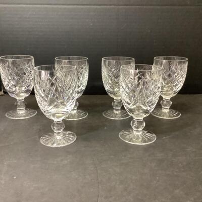 228  Set of Six Waterford Crystal Glasses
