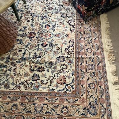 230  Antique Oriental White Tabriz Rug ( 8â€™ x 10â€™ ) 