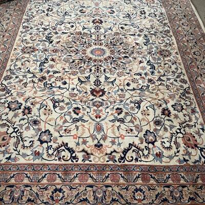 230  Antique Oriental White Tabriz Rug ( 8â€™ x 10â€™ ) 