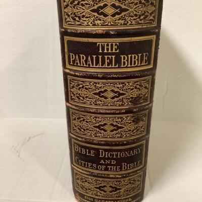 A645 Antique 1884 The Parallel Bible 