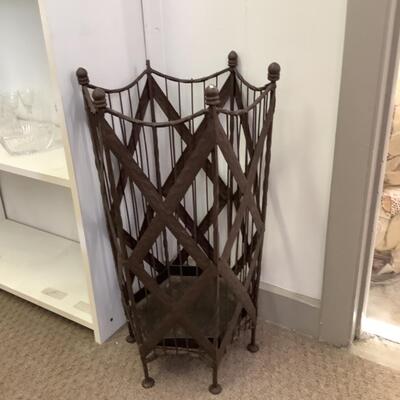 234. Antique Metal Umbrella Stand 