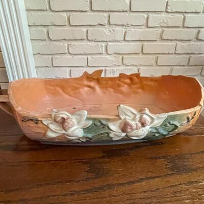 LOT 27 - 452-14, Magnolia, Large Console Bowl, Roseville Pottery