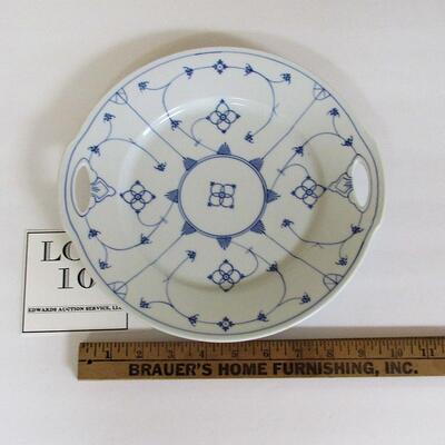 Antique Schaller and Co Bavarian Plate Strawflower Pattern, Marked on Back, see description 