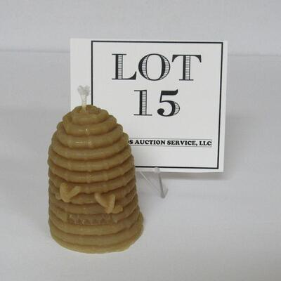 Beehive Beeswax Candle From the Isle of Mann