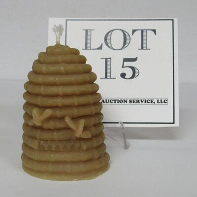 Beehive Beeswax Candle From the Isle of Mann