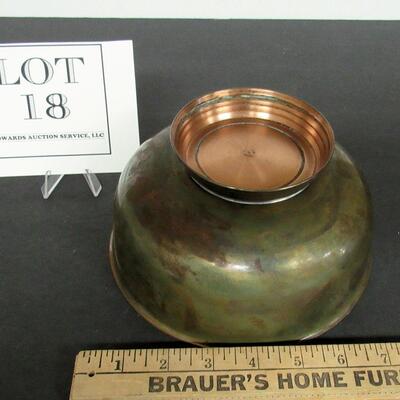 Quality Copper Bowl 7 1/4" Made in Portugal, Lots of Great Patina