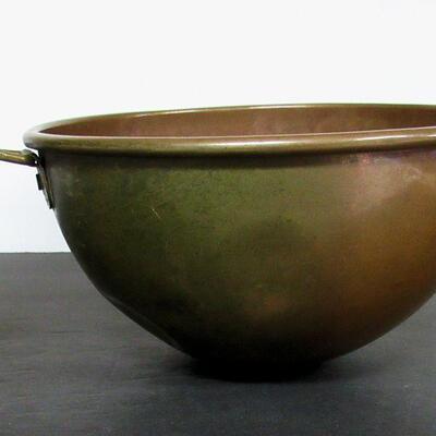 Vintage Heavy Copper Round Hanging Bowl Made in England