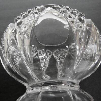 Pressed Glass Small Footed Rose Bowl