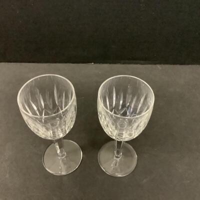 247 Pair of Waterford Crystal Wine Glasses