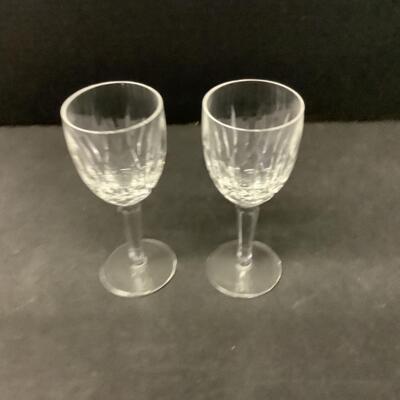 247 Pair of Waterford Crystal Wine Glasses