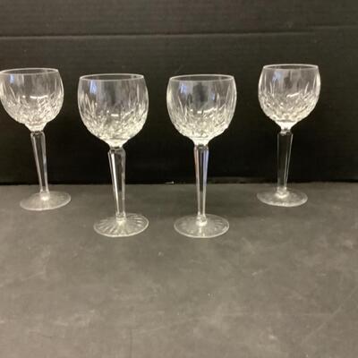 250. Set of Four Waterford Crystal Wine Glasses