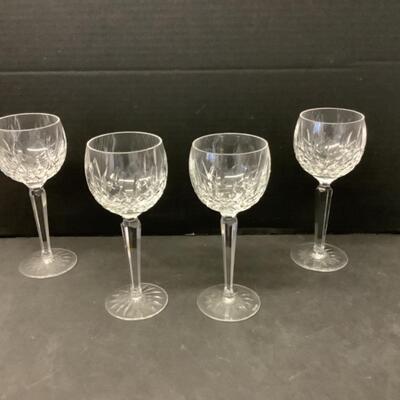 250. Set of Four Waterford Crystal Wine Glasses