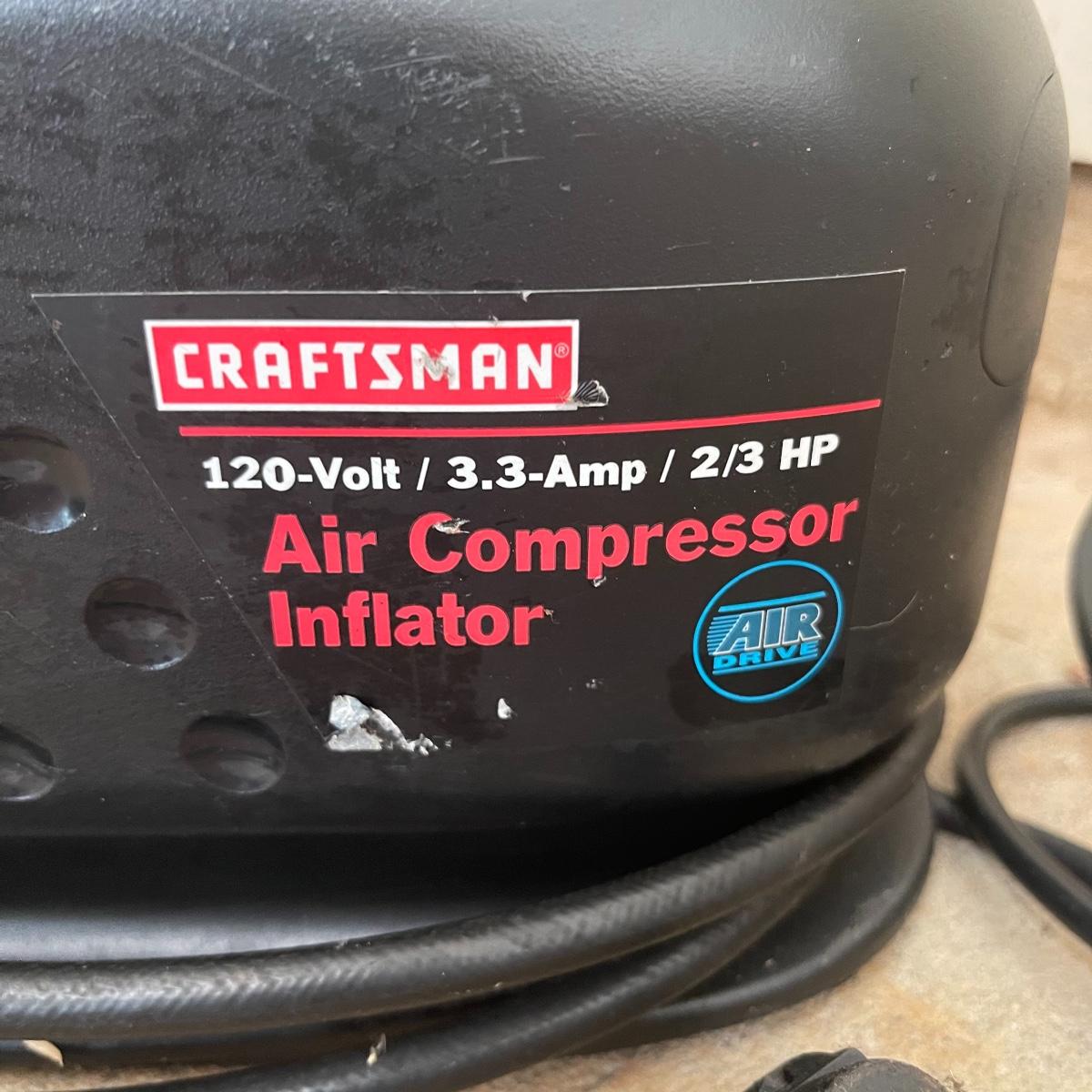 Working CRAFTSMAN Air Compressor Inflator