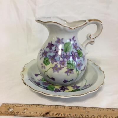 Pitcher and plate 