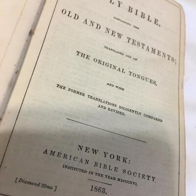1863. Pocket Bible