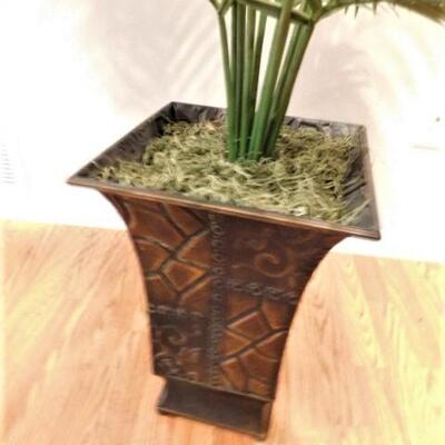 Artificial Plant in Decorative Metal Pot