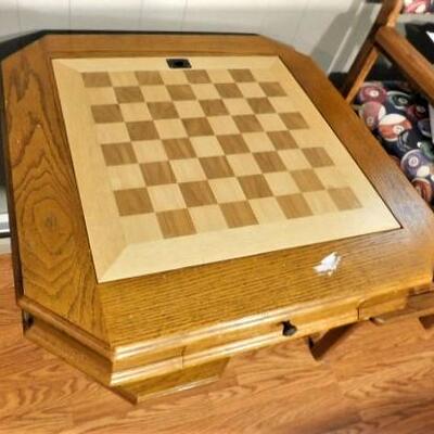 Solid Wood Game Table- 27 1/2