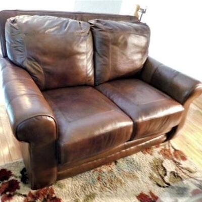 Leather Loveseat by Lane- 61