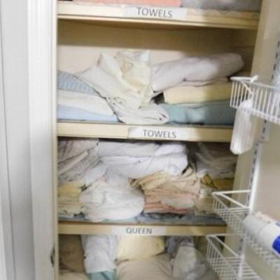 Contents of Linen Closet (Towels, Sheets)