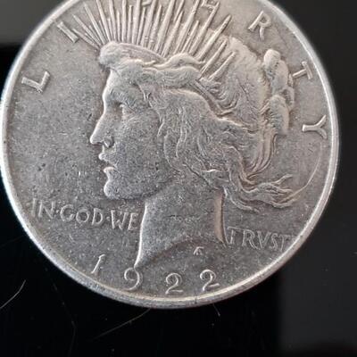 1922 P Peace dollar