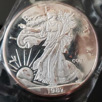 1987 2 oz 999 silver Coin 