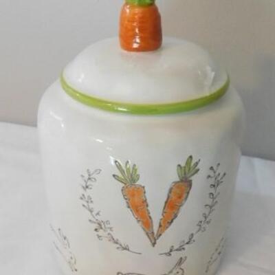 Carrot Themed Cookie Jar- 9