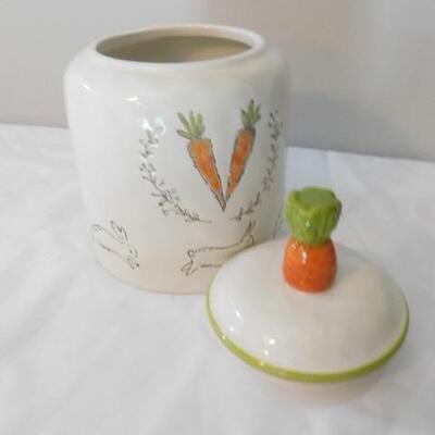 Carrot Themed Cookie Jar- 9