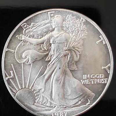 1987 1 oz silver eagle 