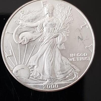 2000 1 oz silver eagle 