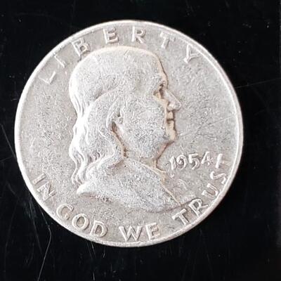 1954 silver half dollar 
