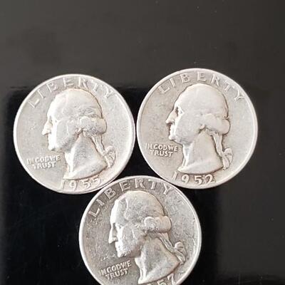 3 silver Quaters 