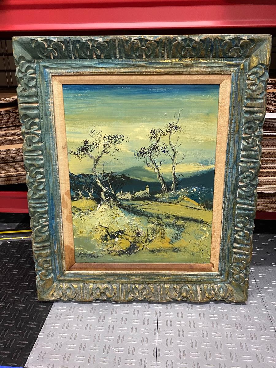 Vintage Framed Landscape Painting