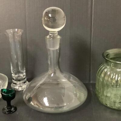 B656 Shipâ€™s Decanter and Glassware Lot