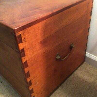 545 Antique Dovetail Chest with Brass Hardware
