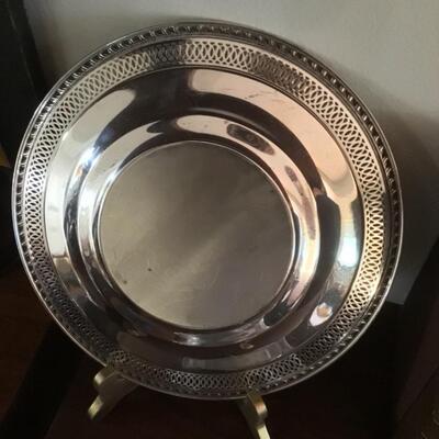 B579 Sterling Silver Reticulated Plate