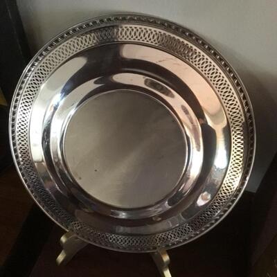 B579 Sterling Silver Reticulated Plate