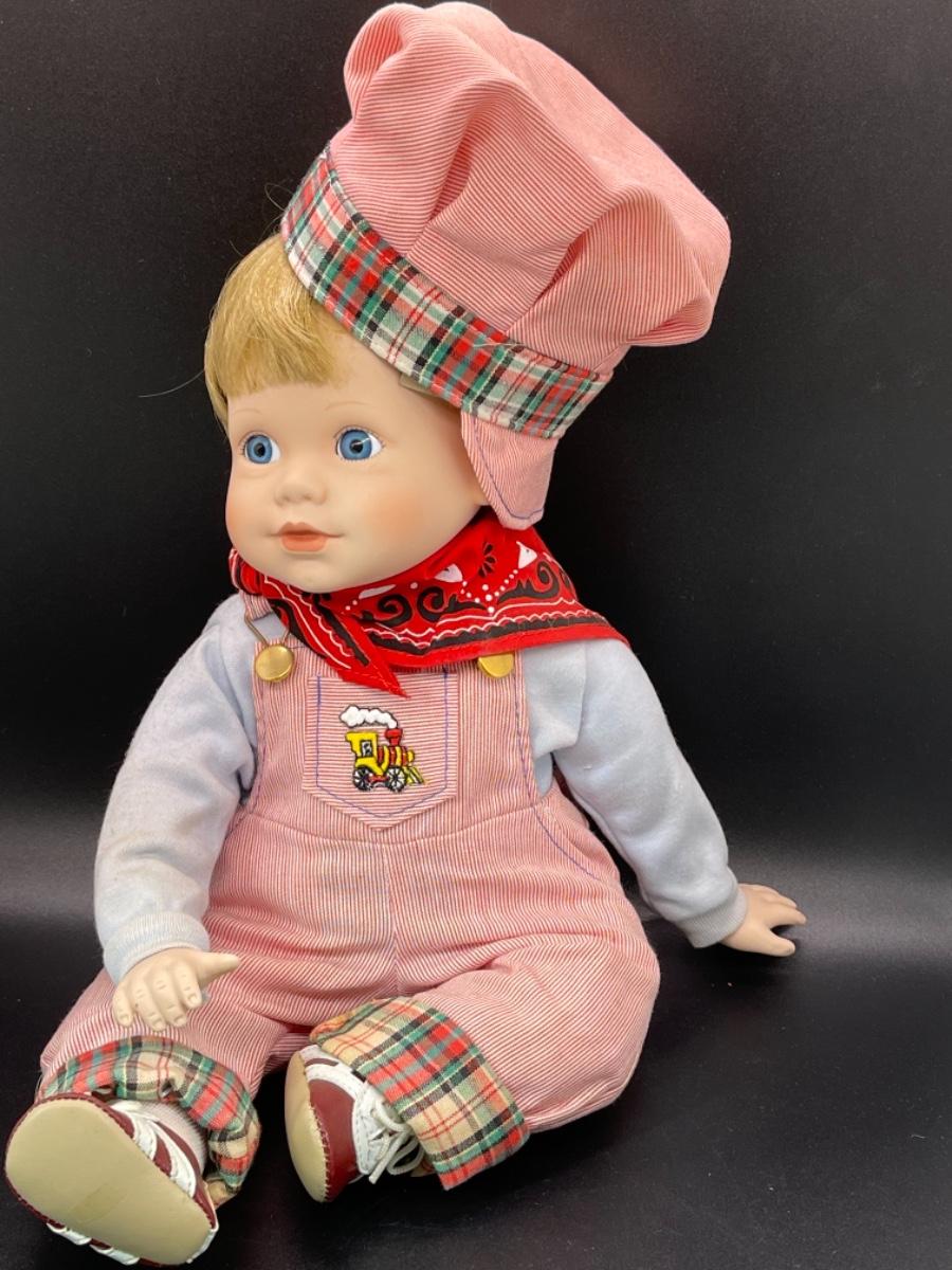 Little Boy Train Conductor Outfit Collector Doll