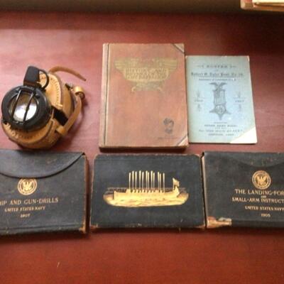 A603 Navy Compass and Instruction Books