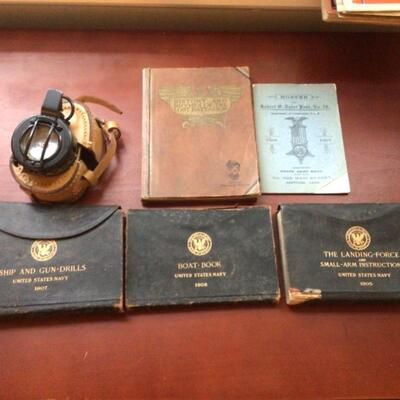 A603 Navy Compass and Instruction Books