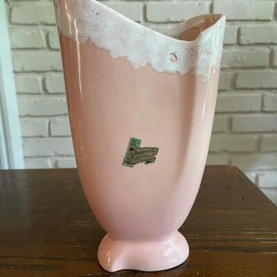 LOT 36 - 608-10, Keynote Vase, RARE Roseville Pottery