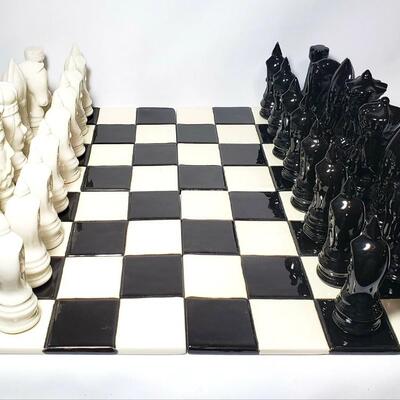 34 - Ceramic Chess Set