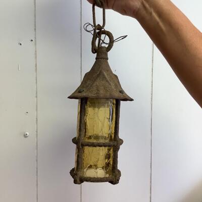 293 Pair of Antique Arts & Crafts Porch Lamps