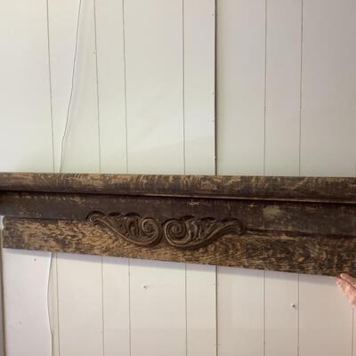 302 Antique Oak Carved Piece