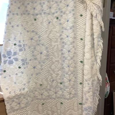 303. Two Vintage Chenille Bedspreads ( Twin ) 
