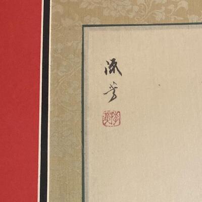 Set of Original Paintings on Silk Chinese Art Signed Red Stamp