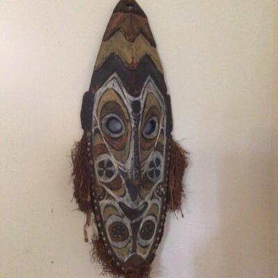 B571 Papua New Guinea Tribal Mask Sepik River