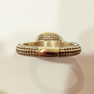 Heidi Daus "Master Pieces" Crystal Ring Size 7